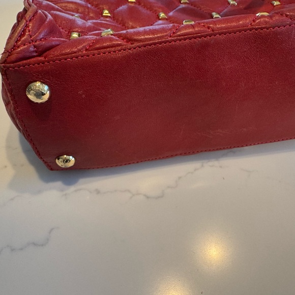Michael Kors large 'Hamilton' red studded bag - Picture 9 of 16